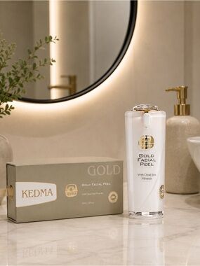 KEDMA Gold Facial Peel with Dead Sea Minerals – 1.35 fl oz / 40 ml